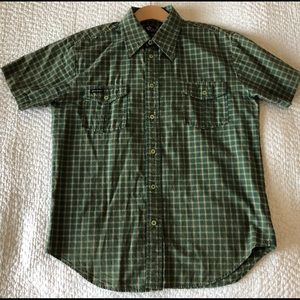 Volcom short sleeve flannel button up shirt